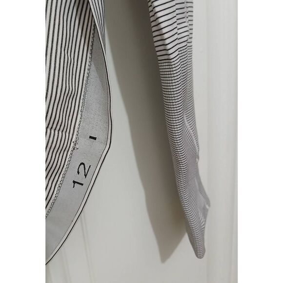 Lululemon women size 12 swiftly tech 2.0 longsleeve run shirt black white - Picture 5 of 5